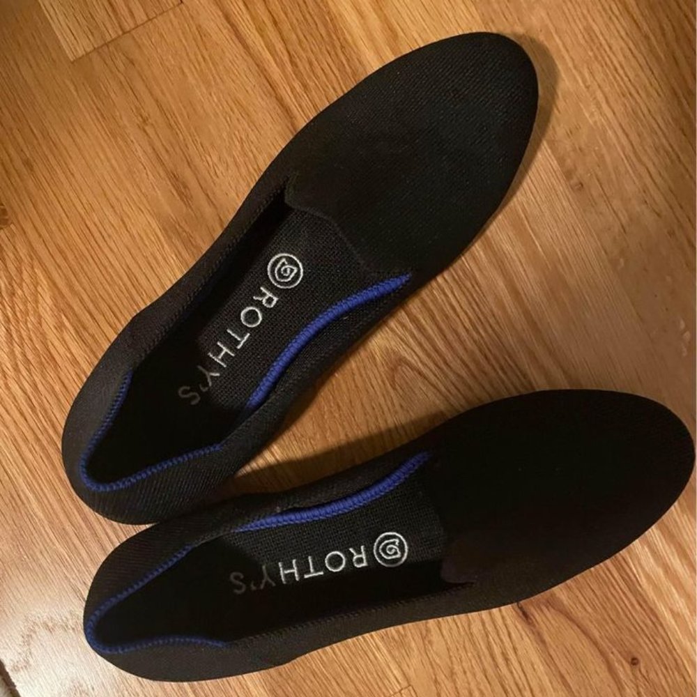 Rothy's Black Slip-On Flats